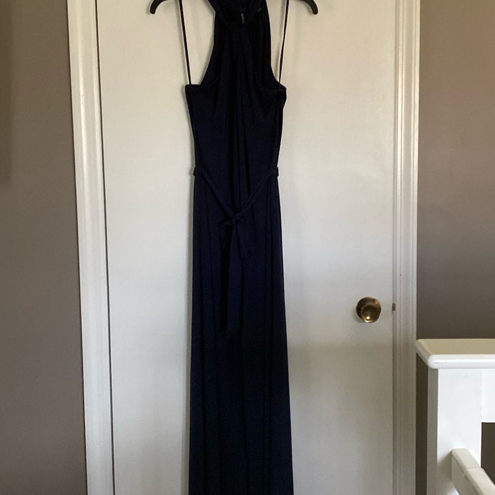 Ann Taylor navy blue jumpsuit, size Small